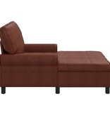 VidaXL Chaise Lounge Glanzend Bruin 91 x 157 x 91 cm Antiek PU