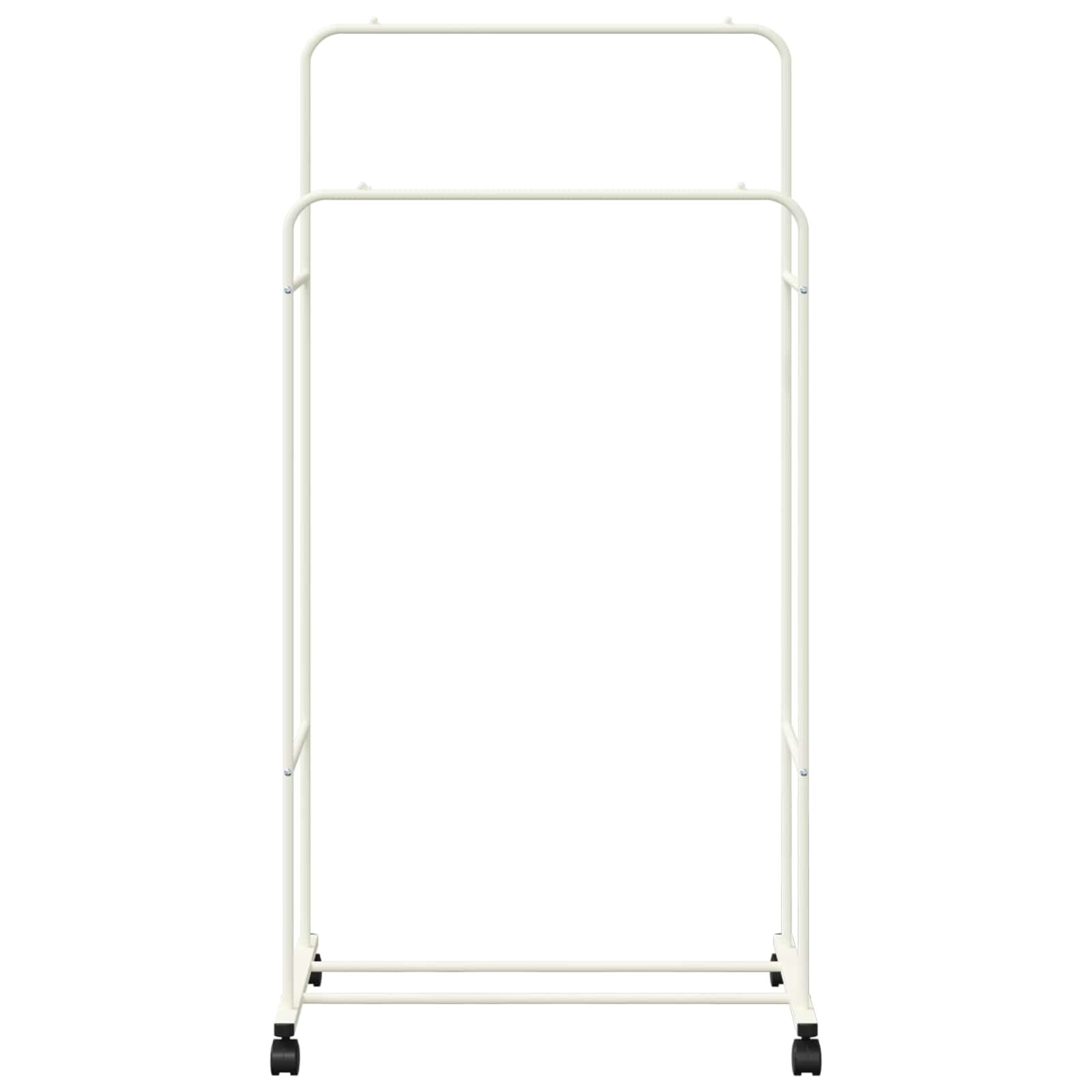 VidaXL Kledingrek Effen Wit