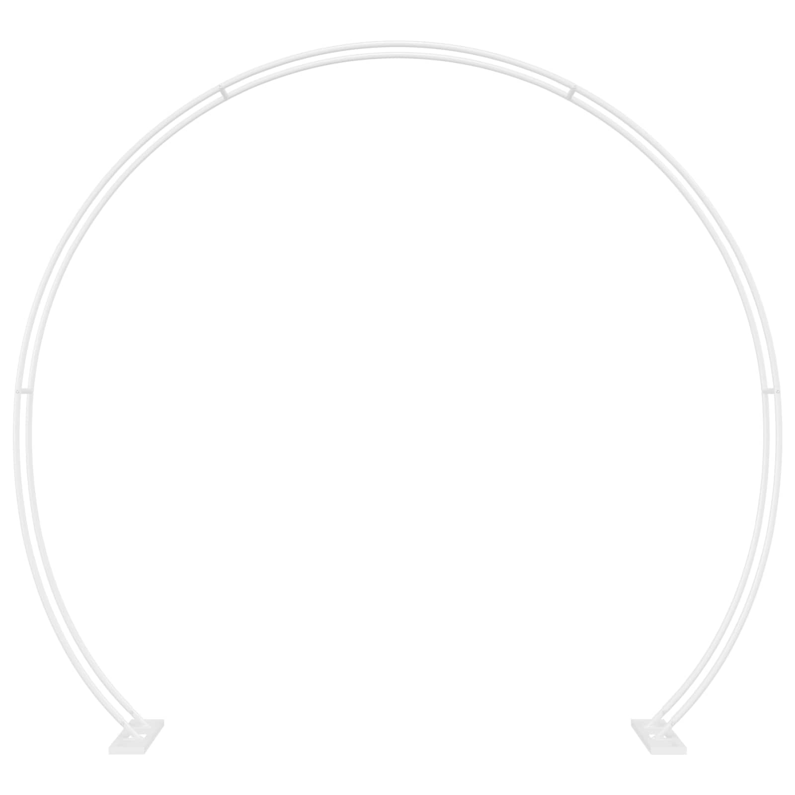 VidaXL Trouwbogen Wit 223 x 45 x 201 cm Staal