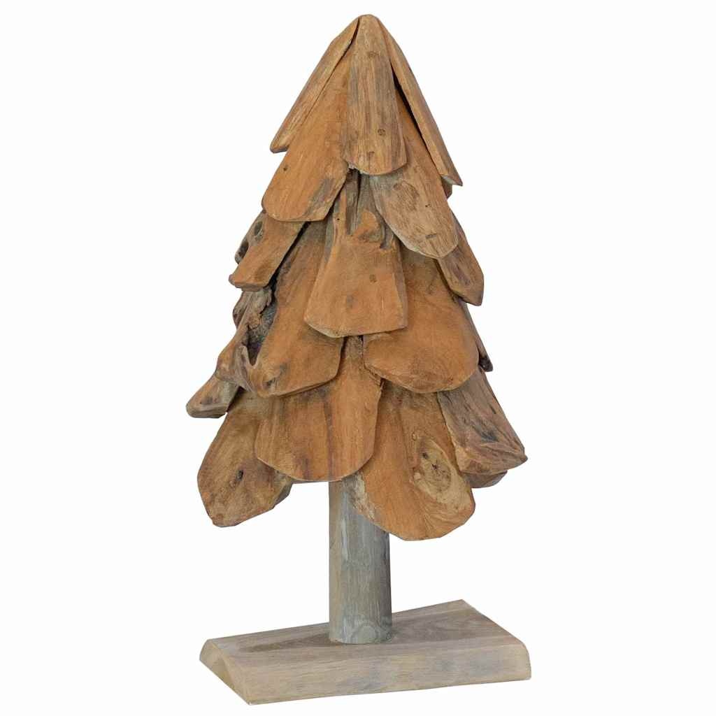 VidaXL Kerstboom met standaard Bruin 60 cm Massief teakhout