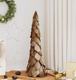VidaXL Kerstboom met standaard Bruin 110 cm Massief teakhout