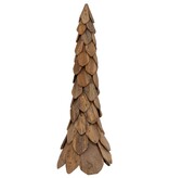 VidaXL Kerstboom met standaard Bruin 110 cm Massief teakhout