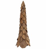 VidaXL Kerstboom met standaard Bruin 110 cm Massief teakhout