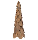 VidaXL Kerstboom met standaard Bruin 80 cm Massief teakhout