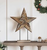 VidaXL Kerstster Bruin 60 x 5 x 75 cm Massief Teakhout