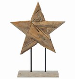 VidaXL Kerstster Bruin 45 x 5 x 60 cm Massief Teakhout