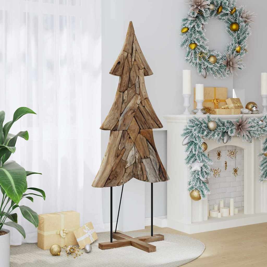 VidaXL Kerstboom met standaard Bruin 180 cm Massief teakhout