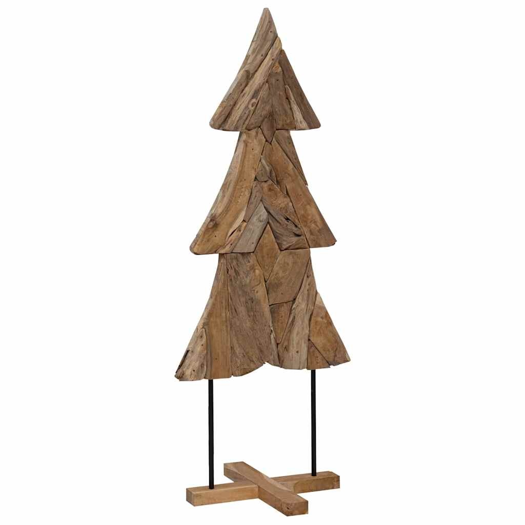 VidaXL Kerstboom met standaard Bruin 150 cm Massief teakhout