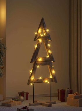 VidaXL Kerstboom met standaard Bruin 150 cm Massief teakhout