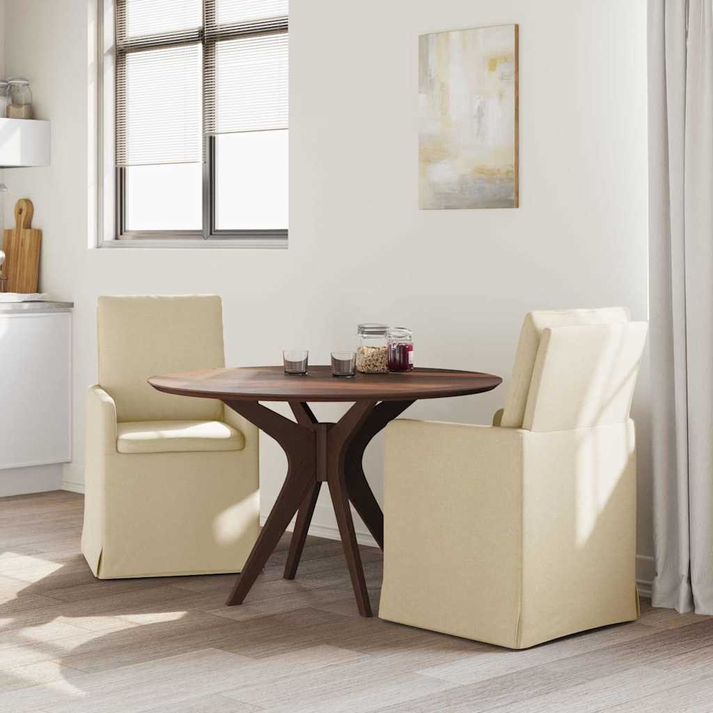 VidaXL Eettafelstoelen 2 pcs Crème 57 x 67 x 98 cm Stof
