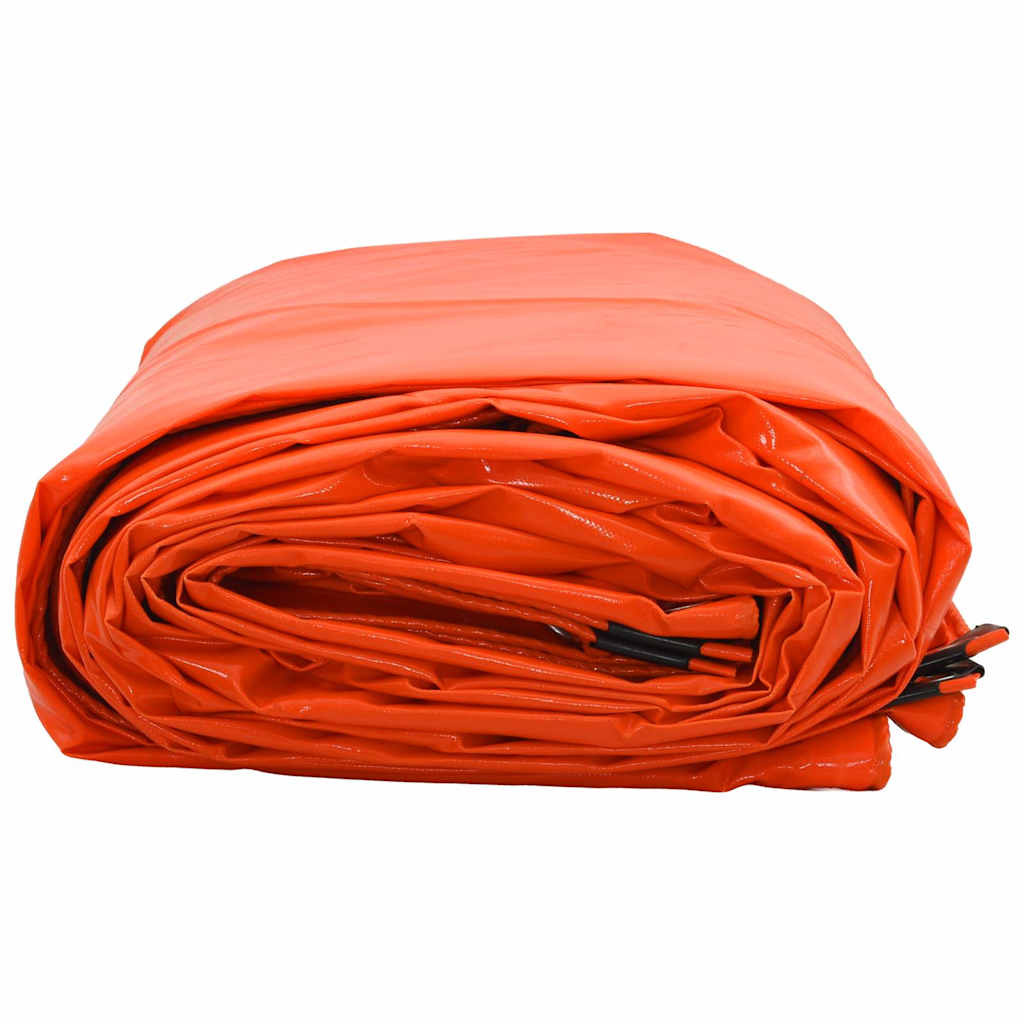VidaXL Zeil 650g / m² Oranje 6 x 8 m Canvas met PVC-coating