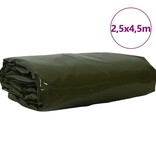 VidaXL Zeil 650g / m² Olijf Groen 2,5 x 4,5 m Canvas met PVC-coating