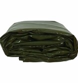 VidaXL Zeil 650g / m² Olijf Groen 6 x 8 m Canvas met PVC-coating