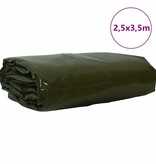 VidaXL Zeil 650g / m² Olijf Groen 2,5 x 3,5 m Canvas met PVC-coating