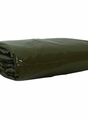 VidaXL Zeil 650g / m² Olijf Groen 3 x 4 m Canvas met PVC-coating