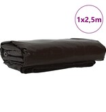 VidaXL Zeil 650g / m² Bruin 1 x 2,5 m Canvas met PVC-coating