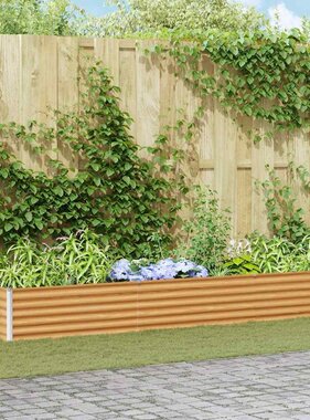 VidaXL Verhoogde plantenbak 775 x 50 x 36 cm Gegalvaniseerd staal