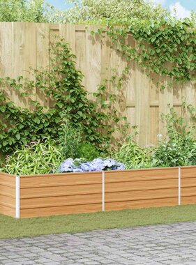 VidaXL Verhoogde plantenbak Licht Bruin 600 x 80 x 45 cm