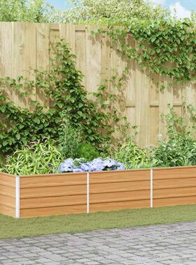 VidaXL Verhoogde plantenbak Licht Bruin 480 x 80 x 45 cm