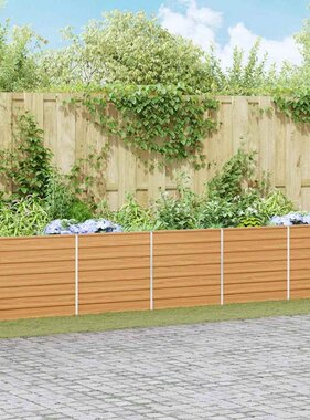 VidaXL Verhoogde plantenbak Licht Bruin 400 x 80 x 77 cm