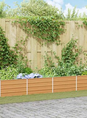 VidaXL Verhoogde plantenbak Licht Bruin 320 x 80 x 45 cm