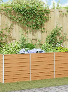 VidaXL Verhoogde plantenbak Licht Bruin 240 x 80 x 77 cm