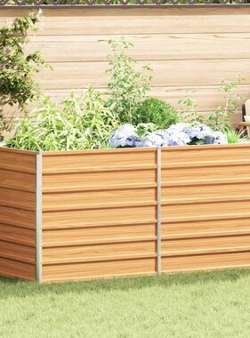 VidaXL Verhoogde plantenbak Licht Bruin 160 x 80 x 77 cm