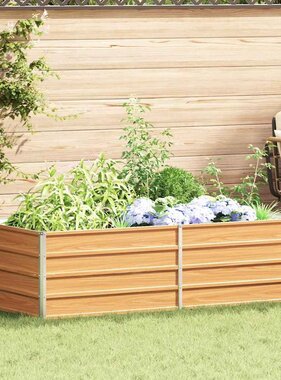 VidaXL Verhoogde plantenbak Licht Bruin 160 x 80 x 45 cm