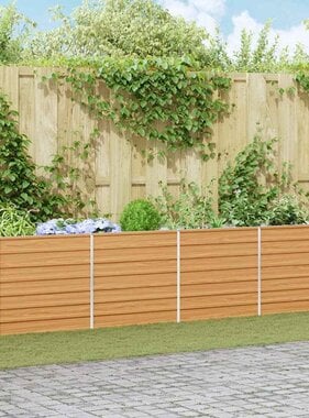 VidaXL Verhoogde plantenbak Licht Bruin 320 x 40 x 77 cm