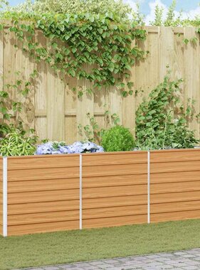 VidaXL Verhoogde plantenbak Licht Bruin 240 x 40 x 77 cm