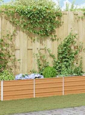 VidaXL Verhoogde plantenbak Licht Bruin 240 x 40 x 45 cm