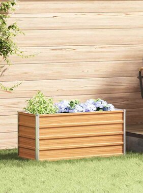 VidaXL Verhoogde plantenbak Licht Bruin 100 x 40 x 45 cm