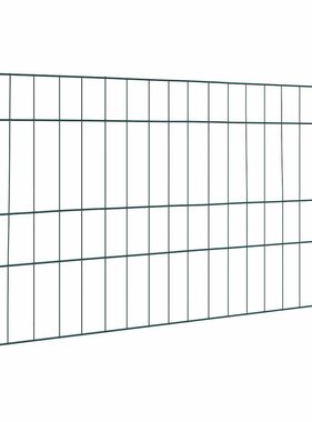 VidaXL Vijverhekken Set 5 pcs Groen 100 x 50 cm Staal