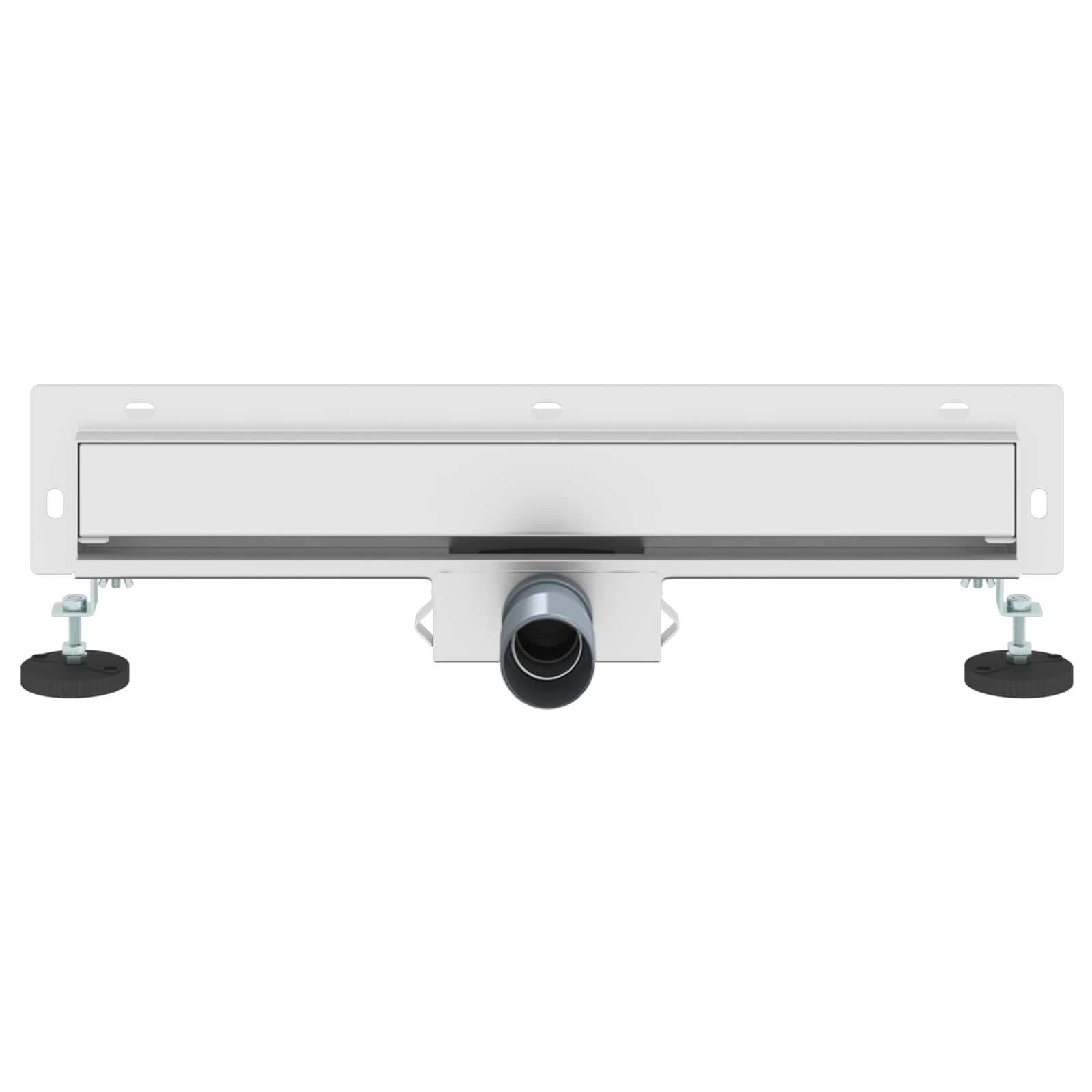 VidaXL Wandgemonteerde Douche Afvoer Zilver 50 cm Roestvrij staal 304