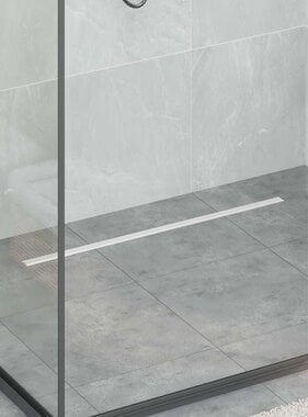 VidaXL 360° Doucheafvoer Met Slank Model Zilver 80 cm