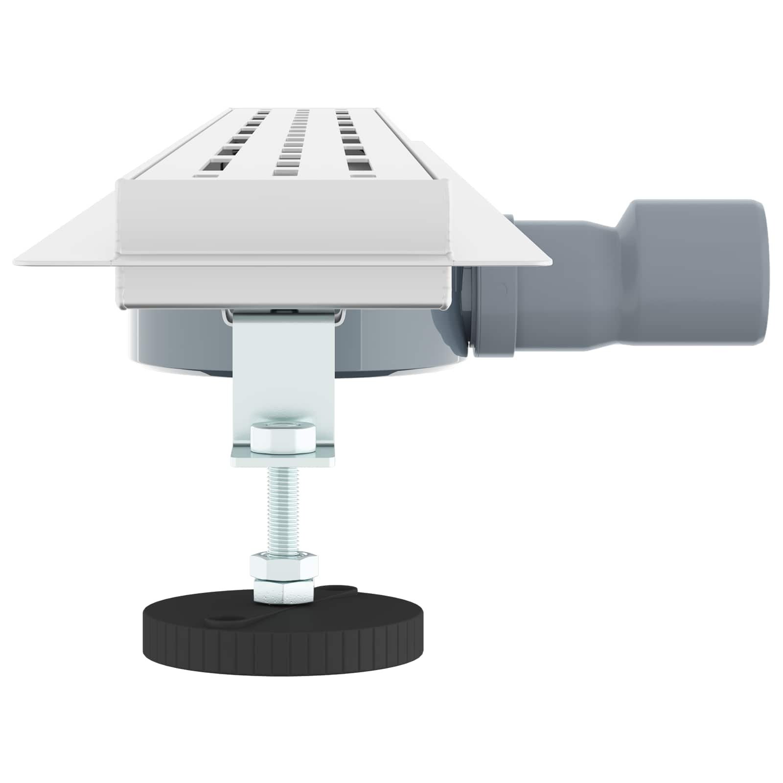 VidaXL 362 Graden Doucheafvoer met Lijnontwerp Zilver 90 cm