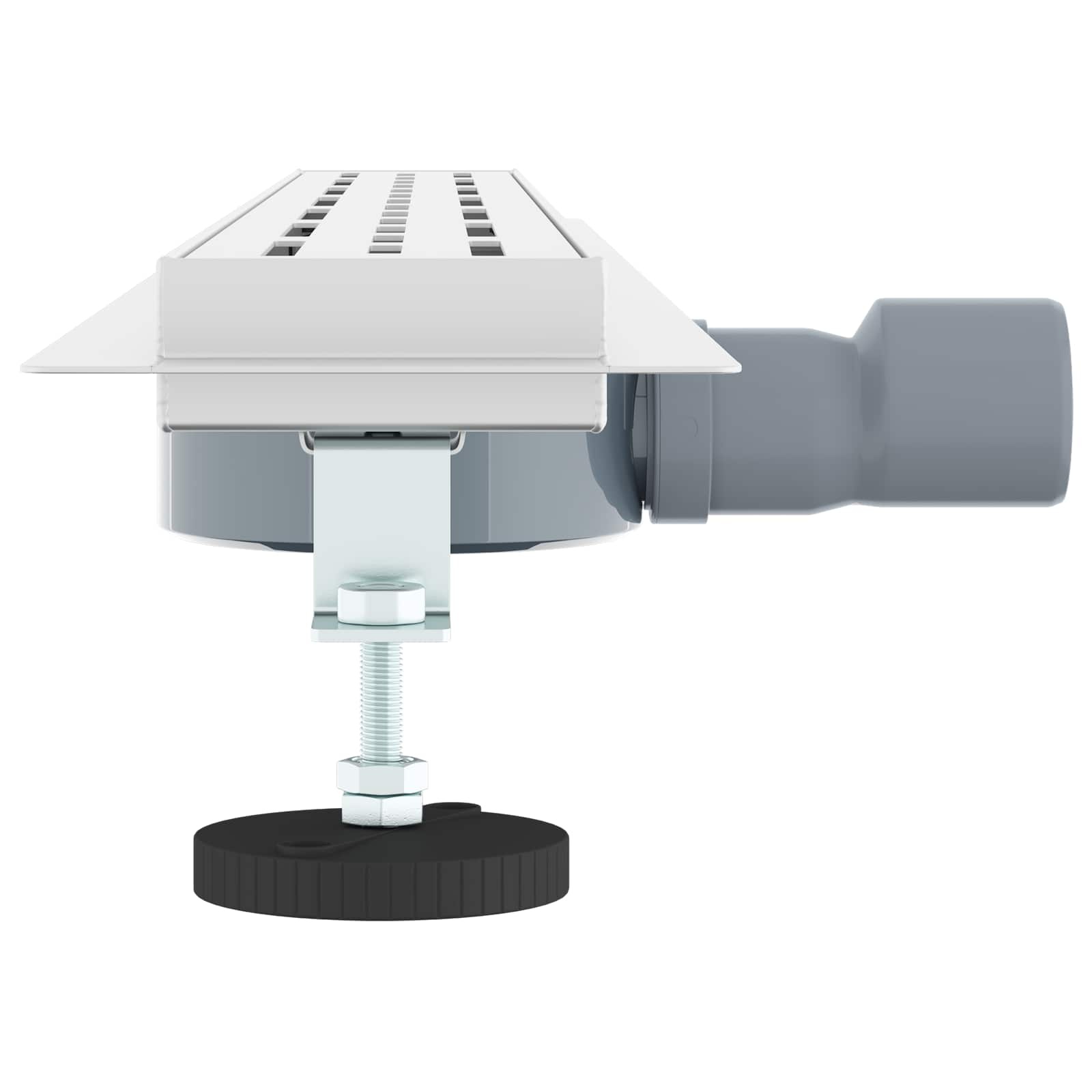 VidaXL 362 Graden Doucheafvoer met Lijnontwerp Zilver 80 cm