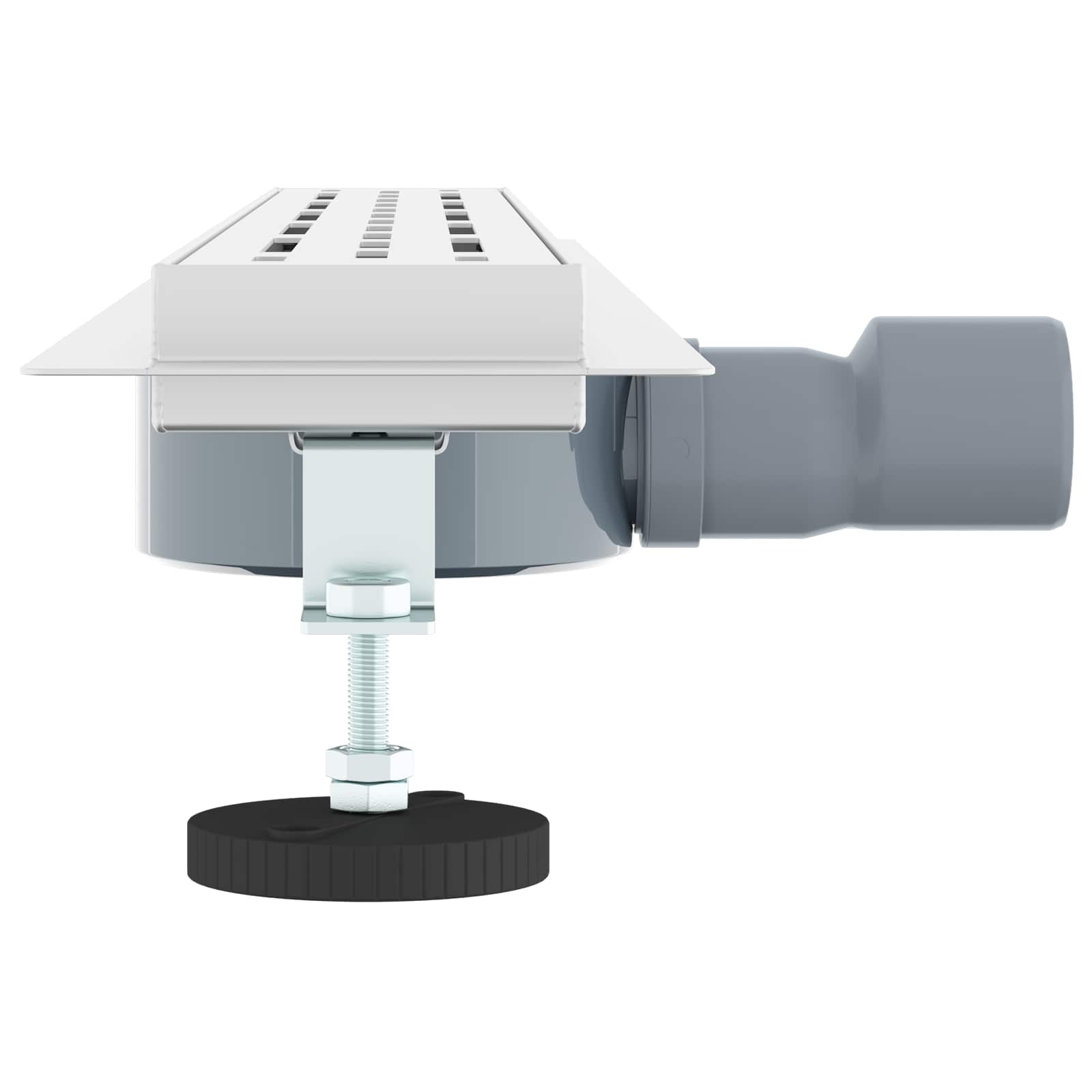 VidaXL 362 Graden Doucheafvoer met Lijnontwerp Zilver 70 cm