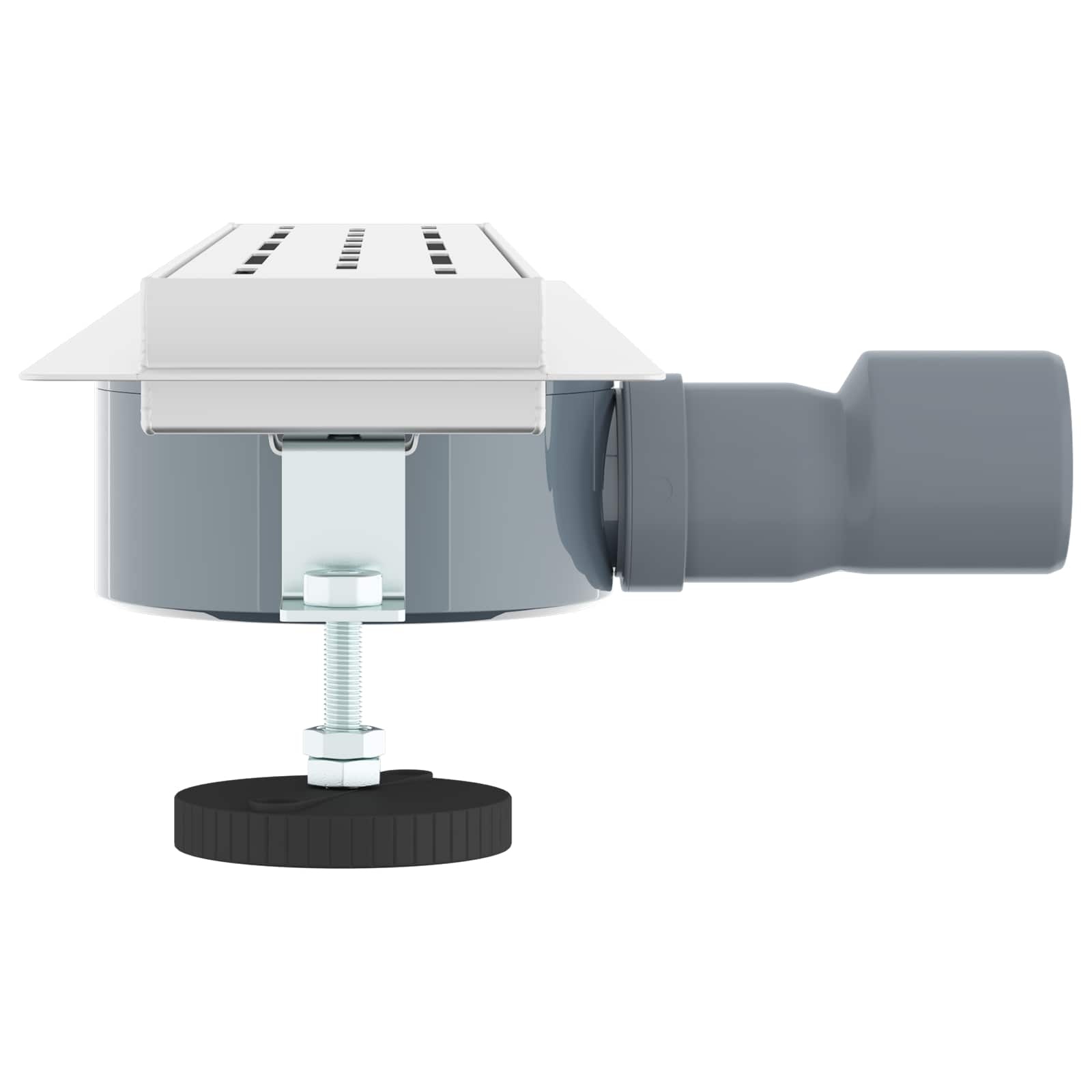 VidaXL 362 Graden Doucheafvoer met Lijnontwerp Zilver 50 cm