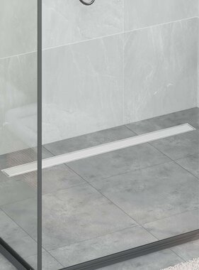 VidaXL Doucheafvoer 2-in-1 met 360° Sifon Zilver 90 cm