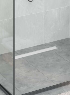 VidaXL Doucheafvoer 2-in-1 met 360° Sifon Zilver 60 cm