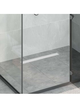 VidaXL Doucheafvoer 2-in-1 met 360° Sifon Zilver 60 cm