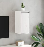 VidaXL Wandkast 30x30x60 cm massief grenenhout wit