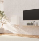 VidaXL Wandkast 30x30x40 cm massief grenenhout wit