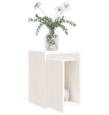 VidaXL Wandkast 30x30x40 cm massief grenenhout wit