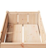 VidaXL Tuin Bloempot Natuur 70 x 70 x 70 cm Massief grenenhout