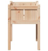 VidaXL Tuin Bloempot Natuur 50 x 50 x 70 cm Massief grenenhout