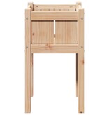 VidaXL Tuin Bloempot Natuur 40 x 40 x 70 cm Massief grenenhout