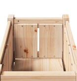 VidaXL Tuin Bloempot Natuur 40 x 40 x 70 cm Massief grenenhout
