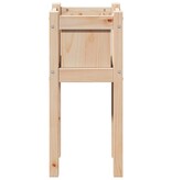 VidaXL Tuin Bloempot Natuur 31 x 31 x 70 cm Massief grenenhout